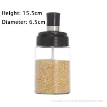 Seasoning bottle The kitchen household Salt storage and seasoning jar Scoop cover integrated condiment bottle